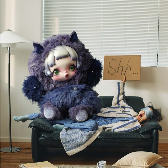 Pop Mart Skullpanda You Found Me! Plush Doll Pendant - Cerberus - Picture 5 of 5